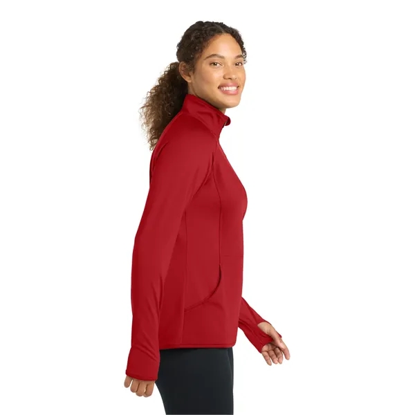 Sport-Tek Ladies Sport-Wick Stretch 1/2-Zip Pullover.... from ASI 84863 SanMar