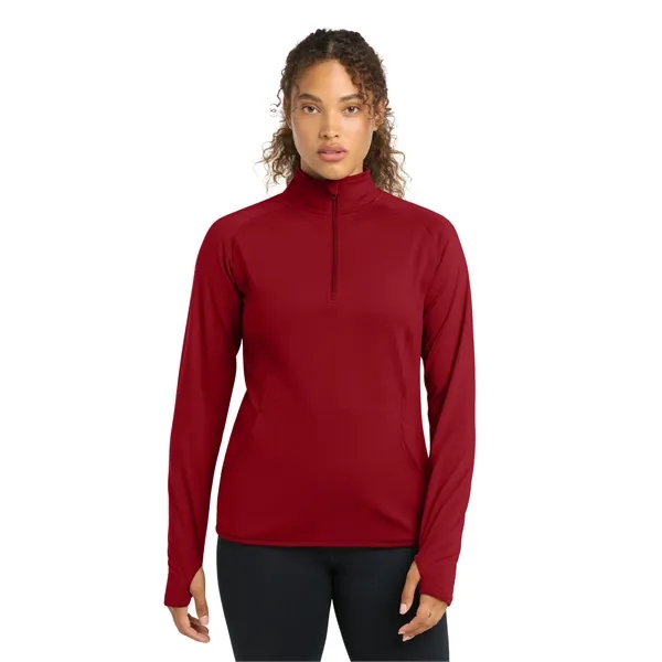 Sport-Tek Ladies Sport-Wick Stretch 1/2-Zip Pullover.... from ASI 84863 SanMar