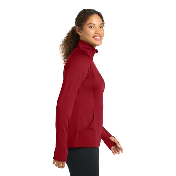 Sport-Tek Ladies Sport-Wick Stretch 1/2-Zip Pullover.... from ASI 84863 SanMar