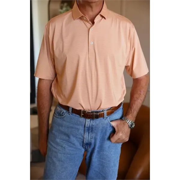 Item #A-DR120-126 Donald Ross Tiller- Jersey 2 color Pin Stripe Polo