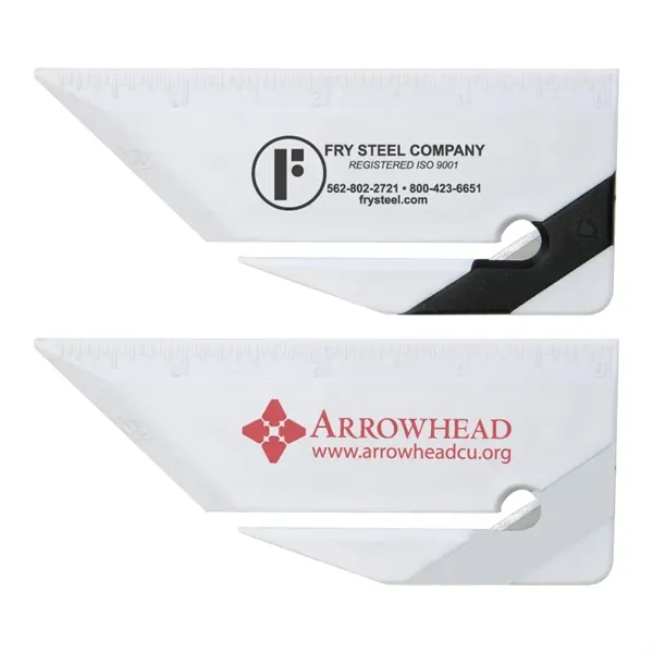 Letter opener with a stainless steel blade and 4" imperial ruler.... from ASI 57655 STOPNGO Line