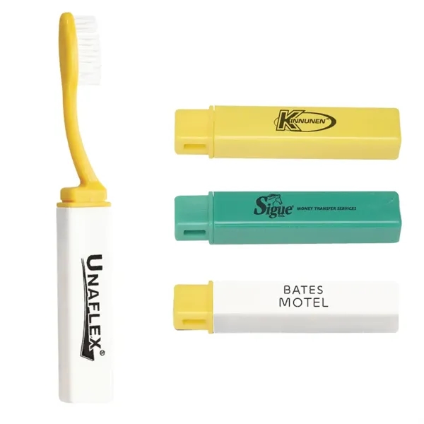 Travel two-piece, 4" long, self-contained toothbrush with sleeve.... from ASI 57655 STOPNGO Line