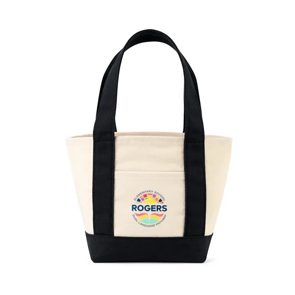 10.7" x 7" canvas tote bag with handles and exterior pockets... from ASI 56070 Gemline / Gemline®