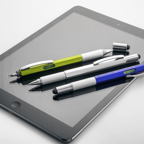 Multi-functional twist action pen with stylus, ruler, screwdriver, and level tool... from ASI 68190 Lungsal / Lungsal