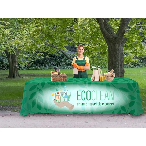 8' economy table throw made of polyester poplin with 3 sides,... from ASI 87188 Showdown Displays