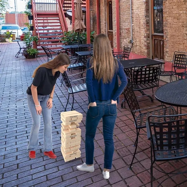 Level up the fun with the Giant Tumble Tower—big laughs, bold... from ASI 87188 Showdown Displays