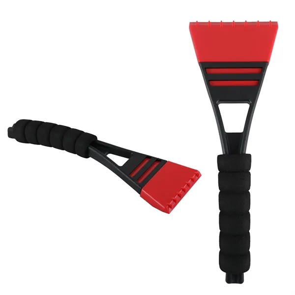 10 3/4" x 3 5/8" ice scraper with a black comfort-grip... from ASI 61966 HPG / Beacon Promotions
