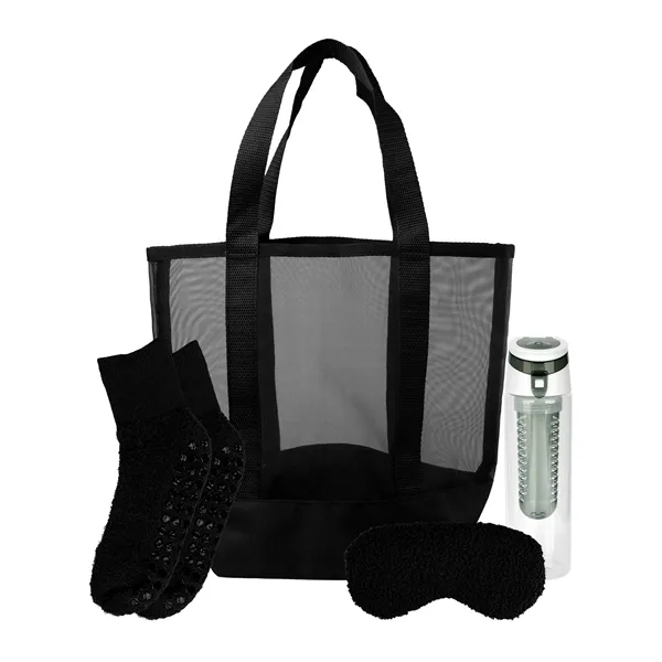 Mesh Fuzzy Beach Bag Set... from ASI 30208 A P Specialties / AP Specialties