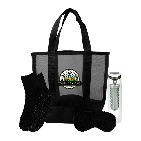 Mesh Fuzzy Beach Bag Set... from ASI 30208 A P Specialties / AP Specialties