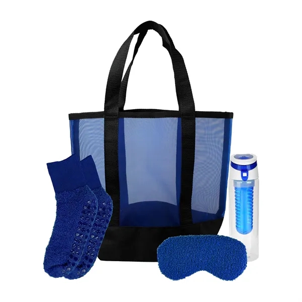 Mesh Fuzzy Beach Bag Set... from ASI 30208 A P Specialties / AP Specialties