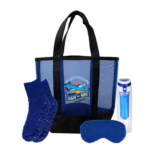 Mesh Fuzzy Beach Bag Set... from ASI 30208 A P Specialties / AP Specialties