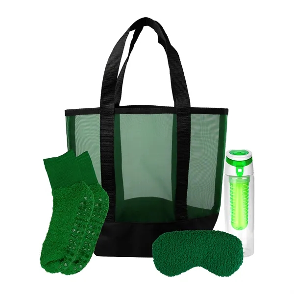 Mesh Fuzzy Beach Bag Set... from ASI 30208 A P Specialties / AP Specialties