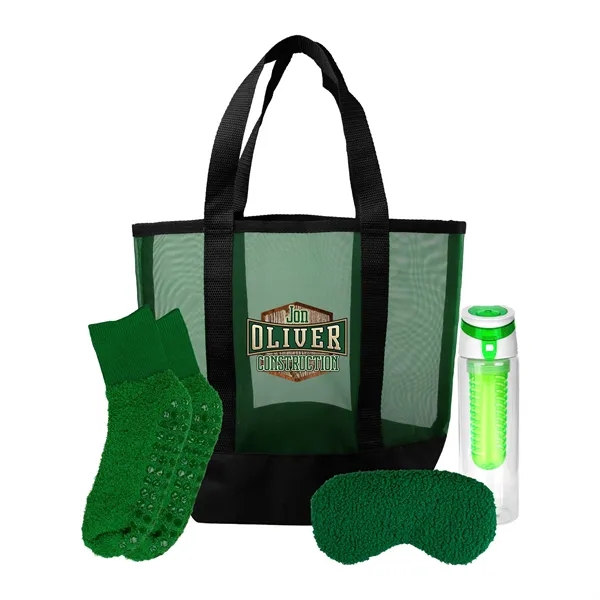 Mesh Fuzzy Beach Bag Set... from ASI 30208 A P Specialties / AP Specialties