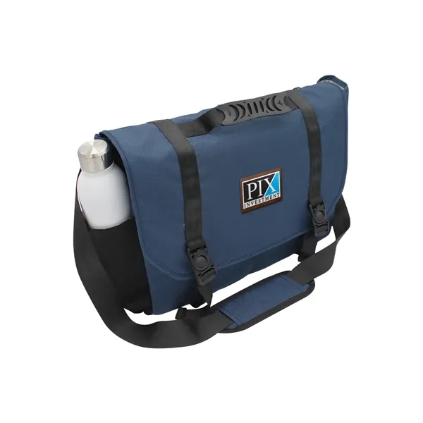 Otaria™ Messenger Bag, Leather Patch - Full Color... from ASI 30270 Aakron Line