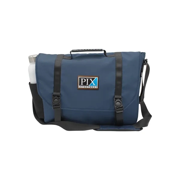 Otaria™ Messenger Bag, Leather Patch - Full Color... from ASI 30270 Aakron Line