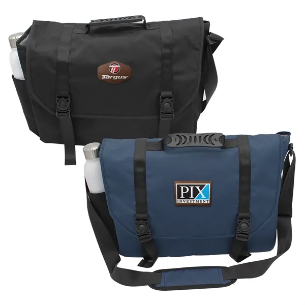Otaria™ Messenger Bag, Leather Patch - Full Color... from ASI 30270 Aakron Line