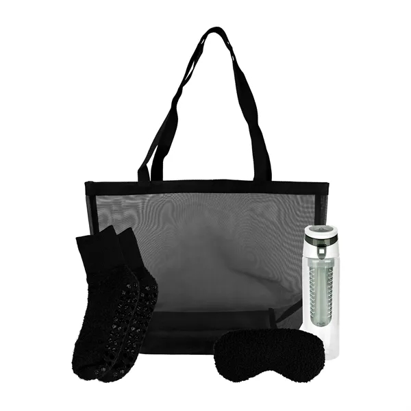Mesh Fuzzy Tote Bag Set... from ASI 30208 A P Specialties / AP Specialties
