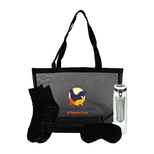 Mesh Fuzzy Tote Bag Set... from ASI 30208 A P Specialties / AP Specialties