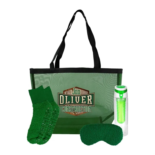 Mesh Fuzzy Tote Bag Set... from ASI 30208 A P Specialties / AP Specialties