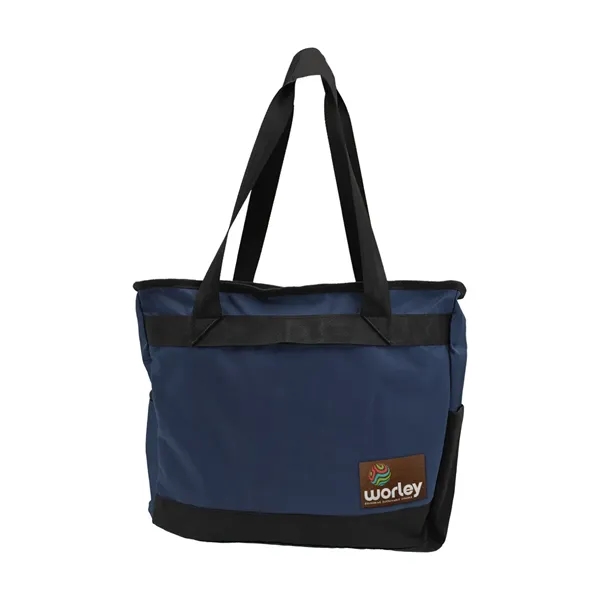 Otaria™ Tote Bag, Leather Patch - Full Color... from ASI 30270 Aakron Line