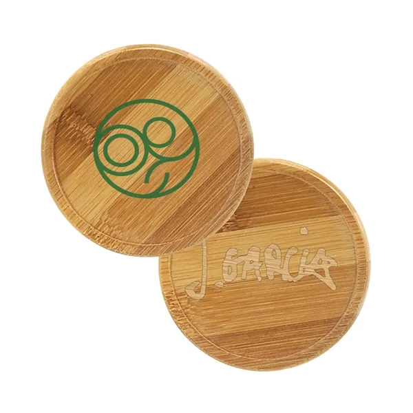 Round shaped eco-friendly beverage coaster and 1 color silkscreen imprint on... from ASI 37218 Athena Promo (tm)