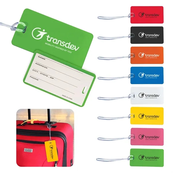 Luggage tag with a contact card and a strap.... from ASI 52710 Lincoln Line