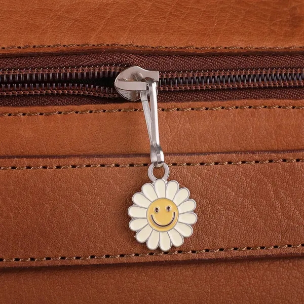 Custom diestruck zipper pull with bold color fills and premium metal... from ASI 61966 HPG / BCG Creations HPG Gold