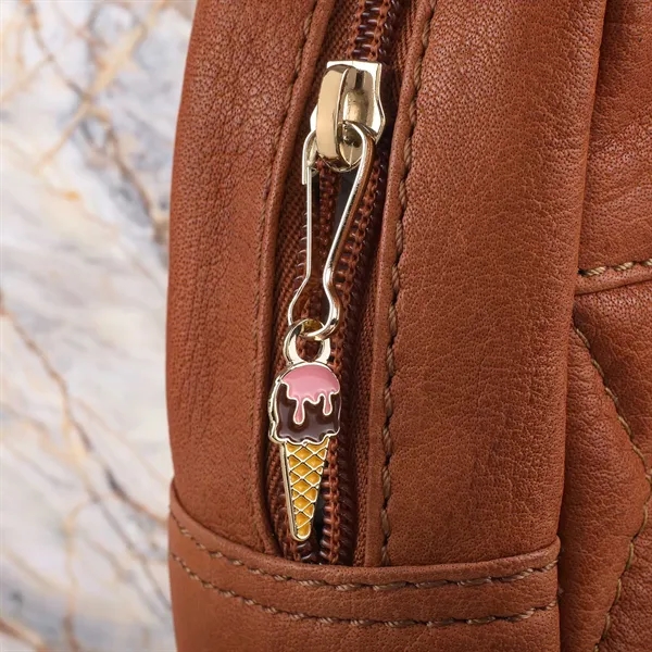 Custom diestruck zipper pull with bold color fills and premium metal... from ASI 61966 HPG / BCG Creations HPG Gold