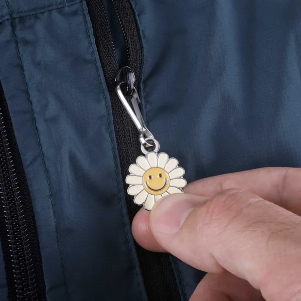 Custom diestruck zipper pull with bold color fills and premium metal... from ASI 61966 HPG / BCG Creations HPG Gold