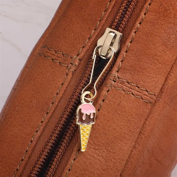 Custom diestruck zipper pull with bold color fills and premium metal... from ASI 61966 HPG / BCG Creations HPG Gold