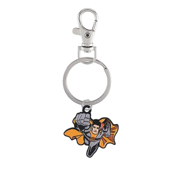 Diestruck 1 charm keychain with lobster clip attachment adds custom color... from ASI 61966 HPG / BCG Creations HPG Gold