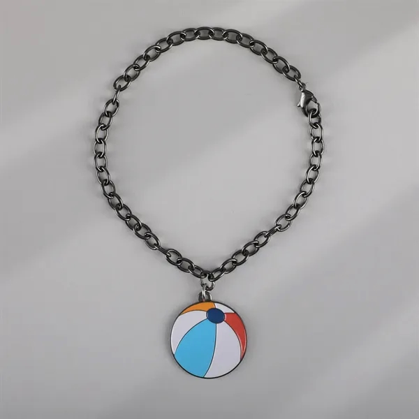 Diestruck 1 charm bracelet adds bold custom detail for wearable branding... from ASI 61966 HPG / BCG Creations HPG Gold