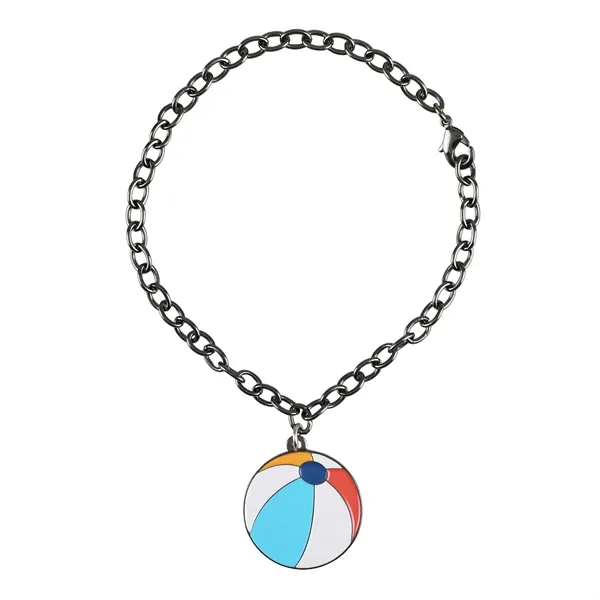 Diestruck 1 charm bracelet adds bold custom detail for wearable branding... from ASI 61966 HPG / BCG Creations HPG Gold