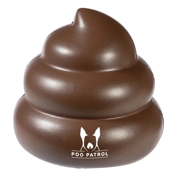 Poop emoji-shaped stress reliever made of PU foam.... from ASI 63549 Jornik Manufacturing Corp
