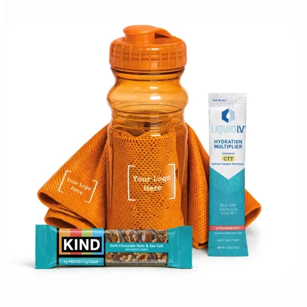 Fit Kit with Water Bottle, Cooling Towel, Liquid IV & Kind... from ASI 89971 Stuff A Mug