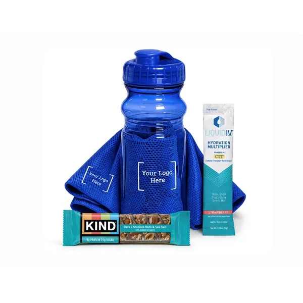 Fit Kit with Water Bottle, Cooling Towel, Liquid IV & Kind... from ASI 89971 Stuff A Mug