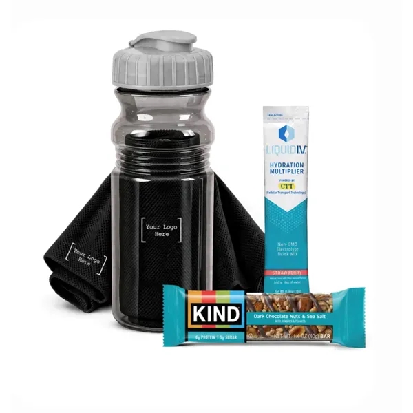 Fit Kit with Water Bottle, Cooling Towel, Liquid IV & Kind... from ASI 89971 Stuff A Mug