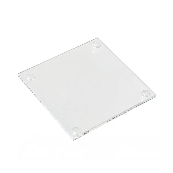 Square shaped glass coaster with laser etching on 1 location... from ASI 37218 Athena Promo (tm)