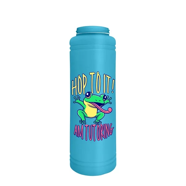Garyline® Slim Line Bottle with Tethered Push-Pull Lid - ...... from ASI 40480 Koozie Group