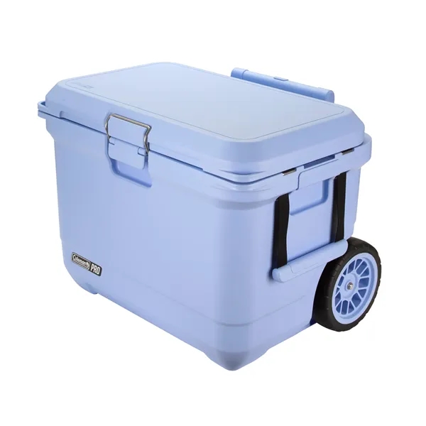Coleman® Pro Series 55-Quart Wheeled Hard Cooler... from ASI 40480 Koozie Group