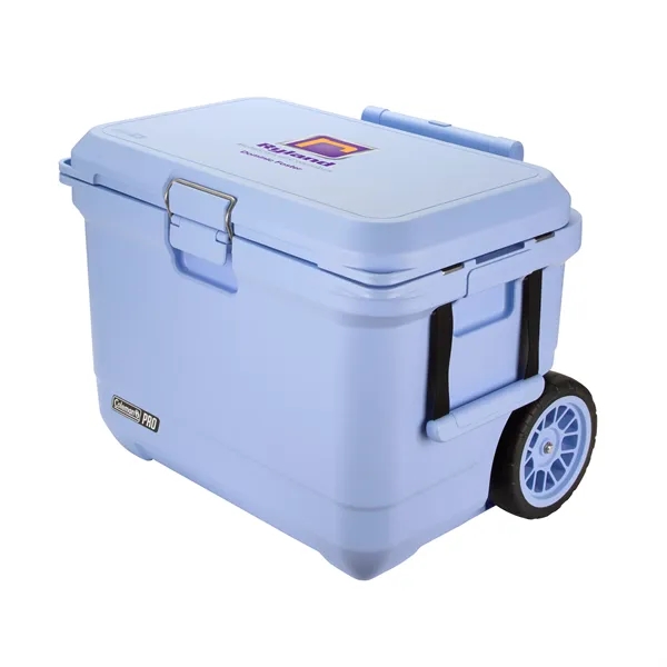 Coleman® Pro Series 55-Quart Wheeled Hard Cooler... from ASI 40480 Koozie Group