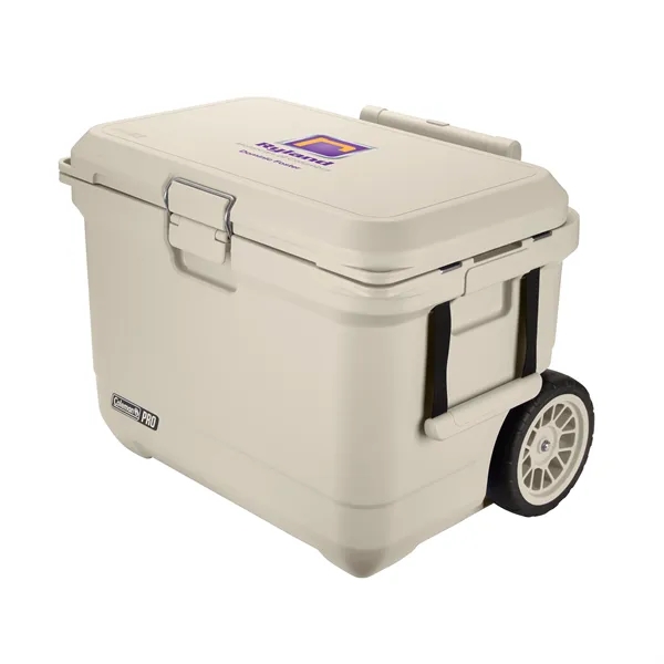 Coleman® Pro Series 55-Quart Wheeled Hard Cooler... from ASI 40480 Koozie Group