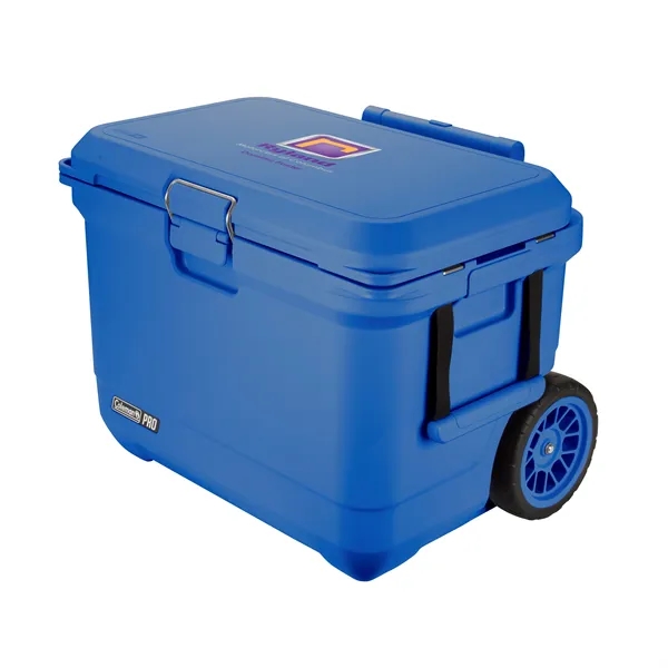 Coleman® Pro Series 55-Quart Wheeled Hard Cooler... from ASI 40480 Koozie Group