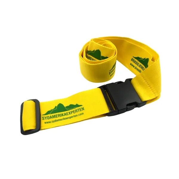 Adjustable buckle lock luggage strap plus 1 color silkscreen imprint on... from ASI 37218 Athena Promo (tm)