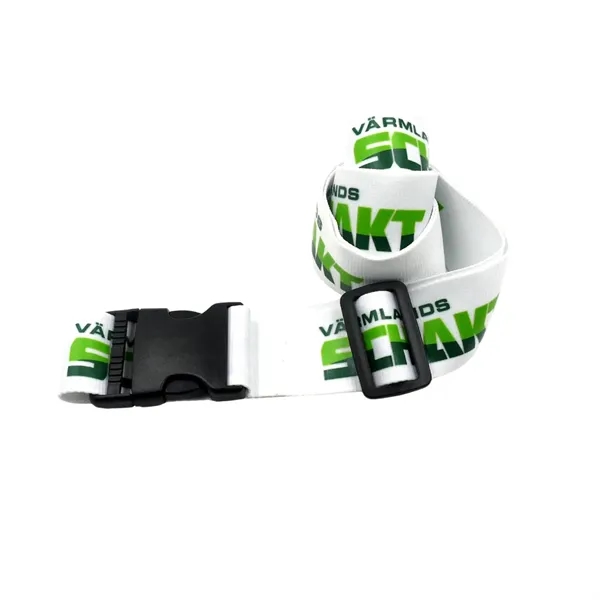 Adjustable buckle lock luggage strap plus 1 color silkscreen imprint on... from ASI 37218 Athena Promo (tm)