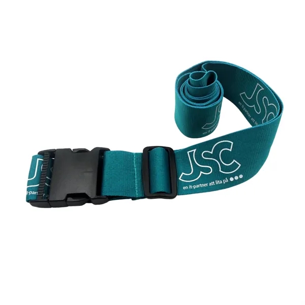 Adjustable buckle lock luggage strap plus 1 color silkscreen imprint on... from ASI 37218 Athena Promo (tm)