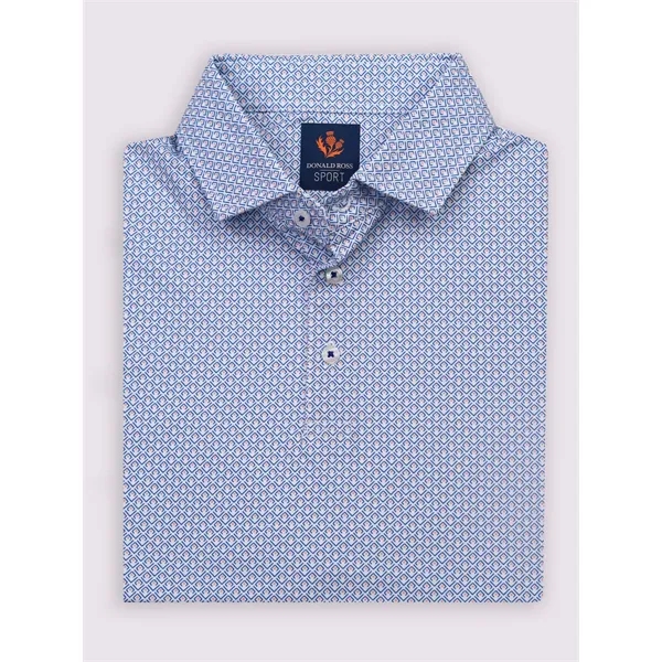 Short sleeve jersey features an art deco print with a three-button... from ASI 38120 Ball Pro / Diversified Quality Kitchenware / Branded Apparel Designs
