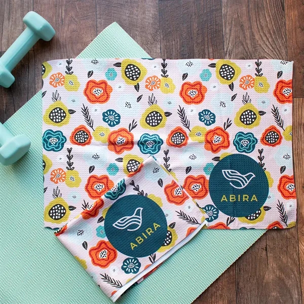 High quality microfiber honeycomb towel... from ASI 61966 HPG / HPG Gold Best Promotions USA