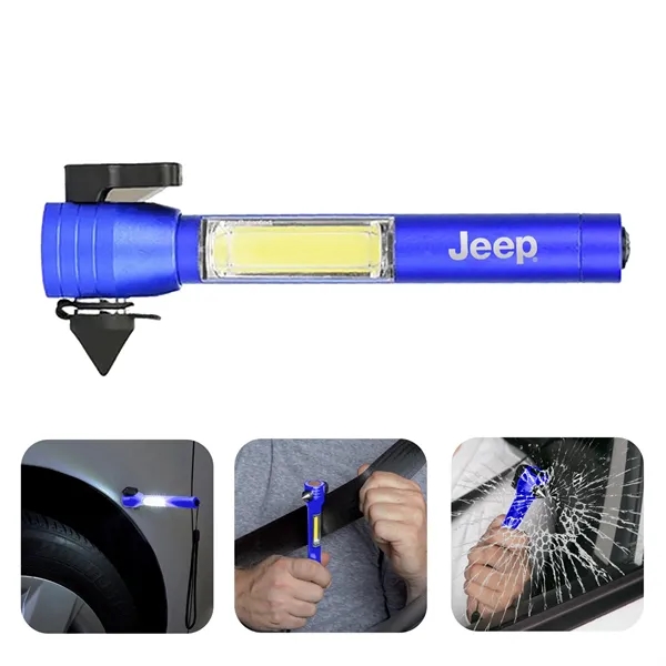 This 4-in-1 car safety tool features a glass window breaking hammer,... from ASI 52710 Lincoln Line