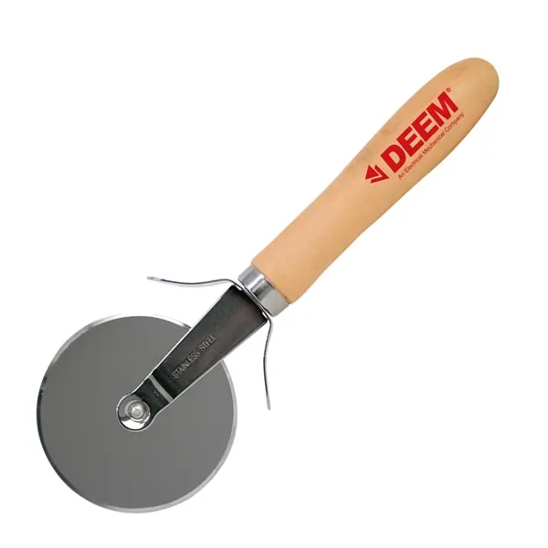 Classic wood handle pizza cutter with a sharp stainless steel blade... from ASI 38120 Ball Pro / Diversified Quality Kitchenware